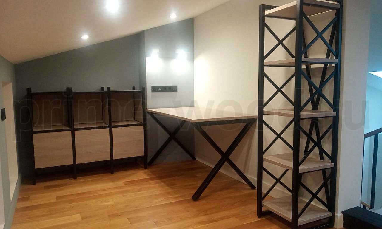 Офисная мебель LOFT, цвет: Дуб Аттик - фото со сборки