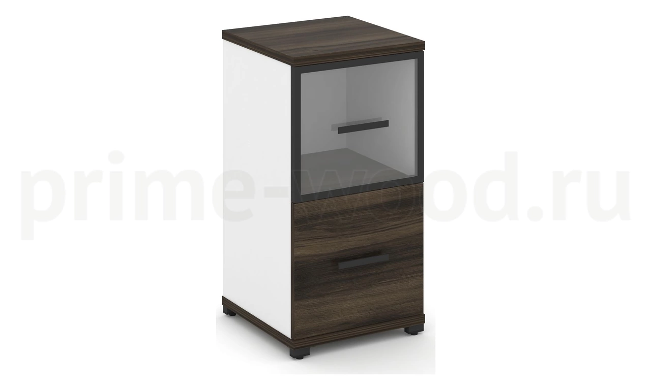 Шкаф одна узкая секция, 2 ниши CN.STU-212 RP B/W - фото 0