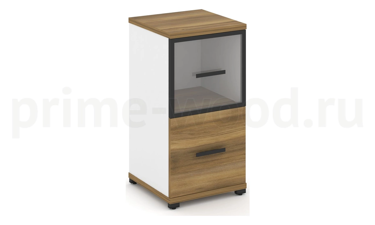 Шкаф одна узкая секция, 2 ниши CN.STU-212 RP B/W - фото 3