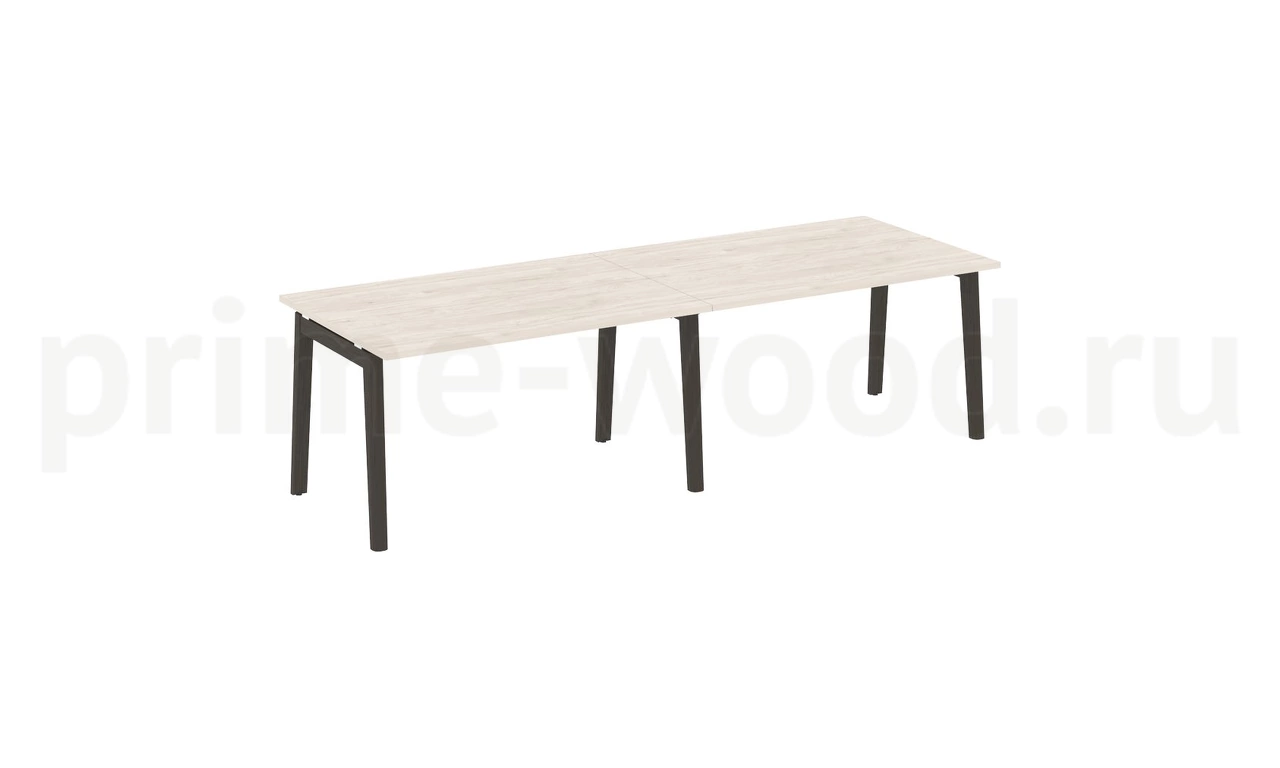 Стол переговорный (2 столешницы), опоры - массив дерева ONIX WOOD 276x98x75 - фото 4